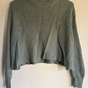 Cotton On Ribbed Knit Sweater in Soft Gray